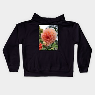 Pale Orange Dahlia Kids Hoodie